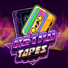 Retro Tapes slot logo by Push Gaming at Buran Casino